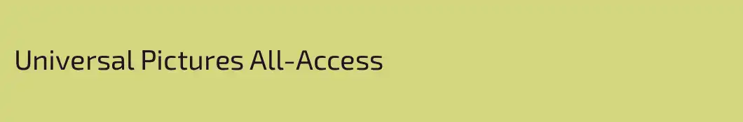 Universal Pictures All-Access